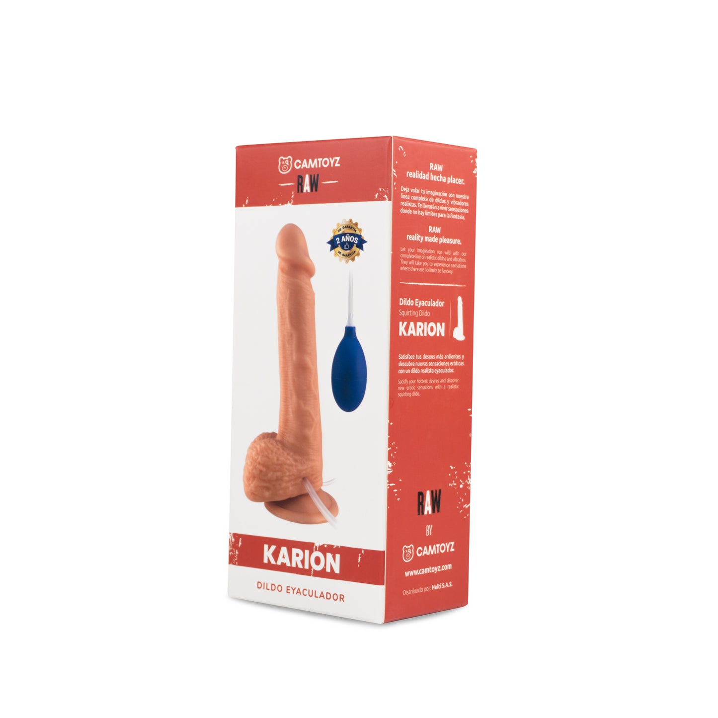 RAW DILDO REALISTA EYACULADOR KARION 21.5 CM