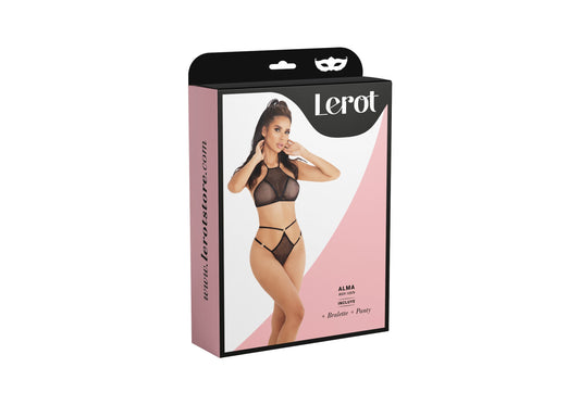 CONJUNTO LENCERIA ALMA LEROT NEGRO