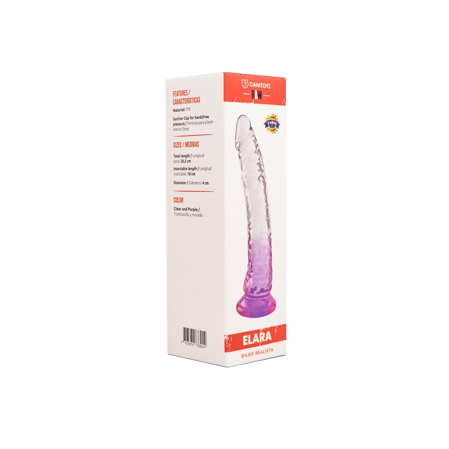 RAW DILDO REALISTA EVAN MORADO 13 CM