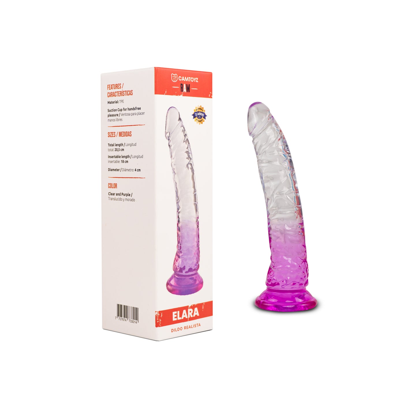 RAW DILDO REALISTA EVAN MORADO 13 CM